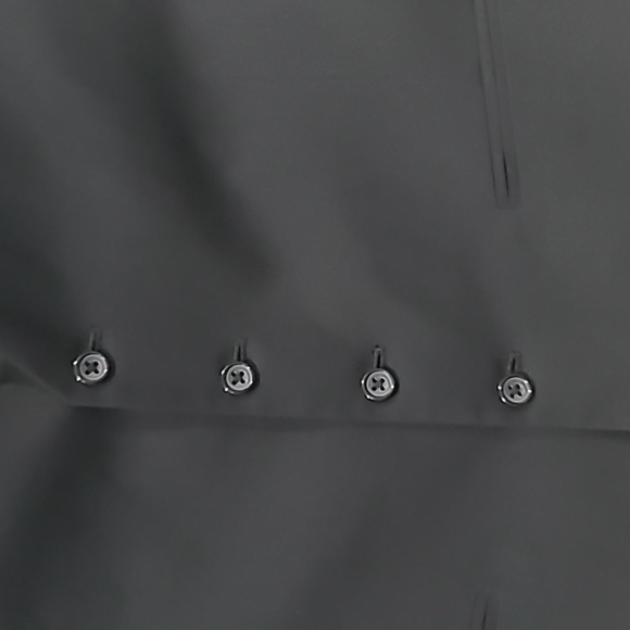 Used Mens Arrow Full Back Black Button up Vest. Sz: XL - Picture 2 of 3